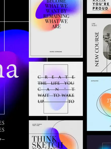 Chroma Grainy Instagram Template Graphics - Image 5