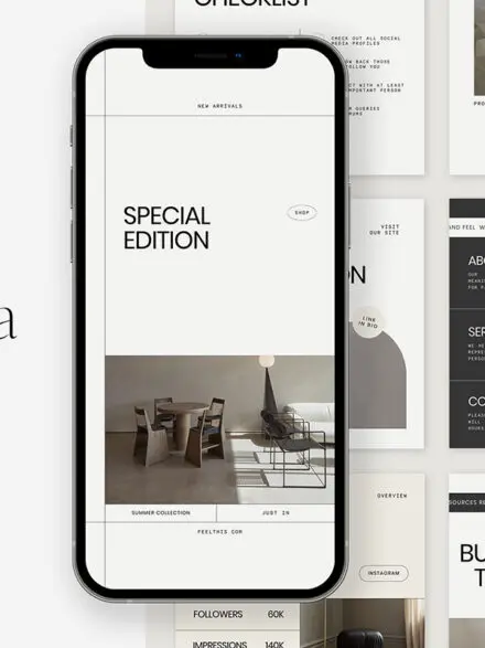 Amour Instagram Social Media Pack Canva PS Graphics - Image 6