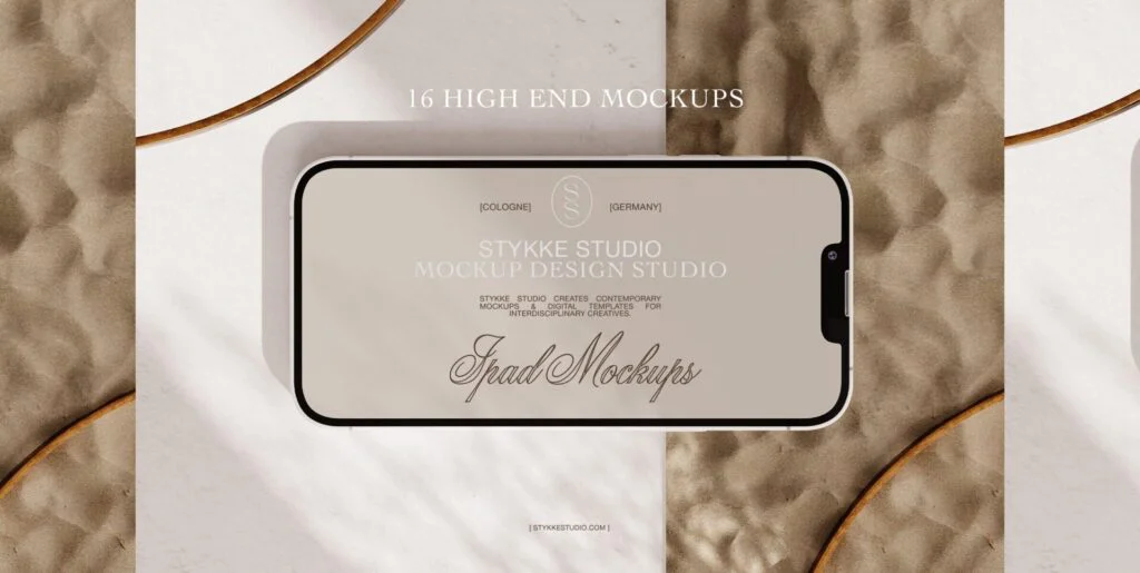 Desert iPhone Mockup Graphics - Image 1