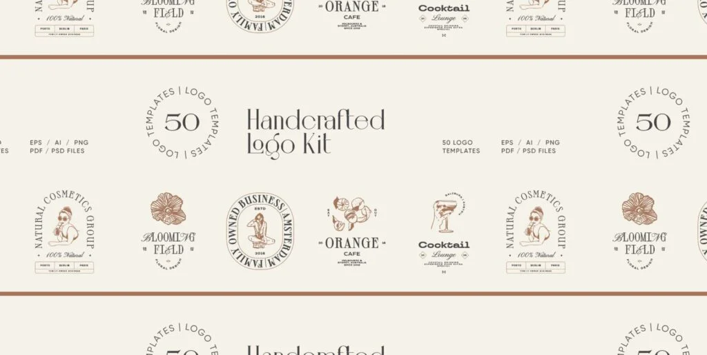 Handcrafted Logo Kit Graphics - Image 1