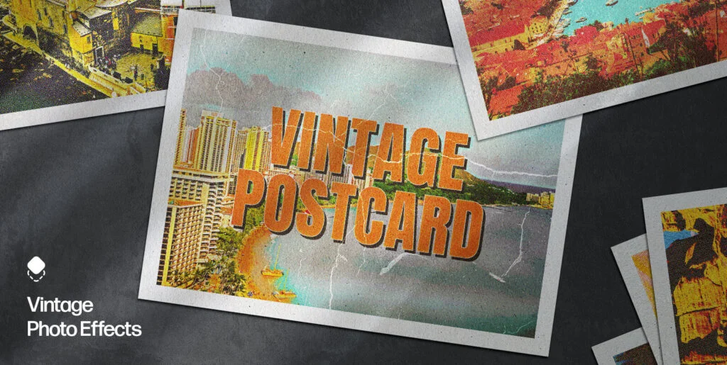 Vintage Postcard Photo Effect Graphics - Image 2
