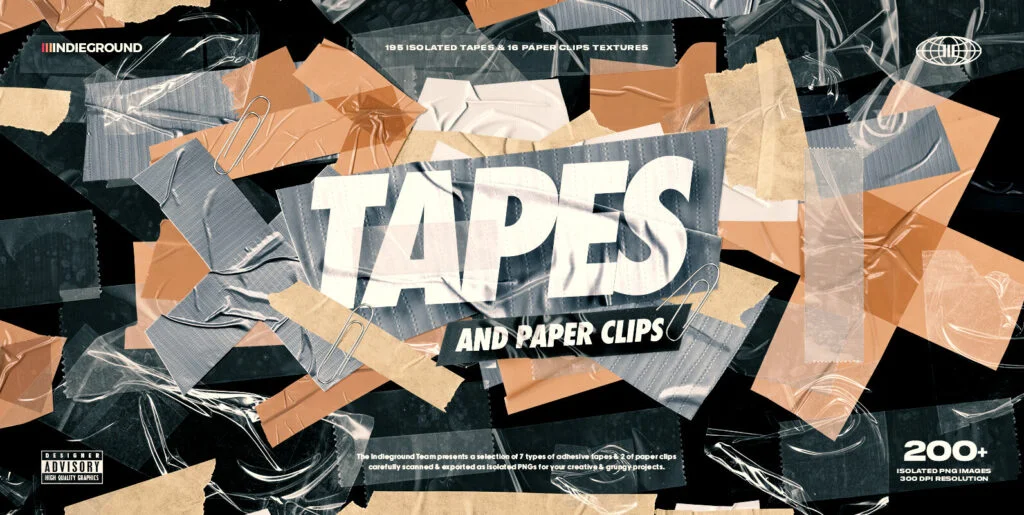 Tapes & Paper Clips Graphics - Image 2