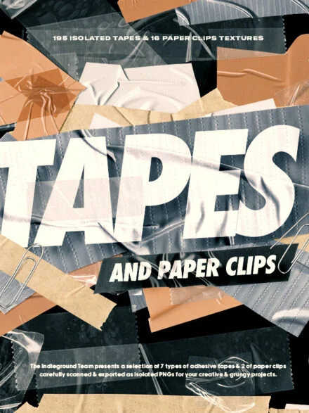 Tapes & Paper Clips Graphics - Image 1