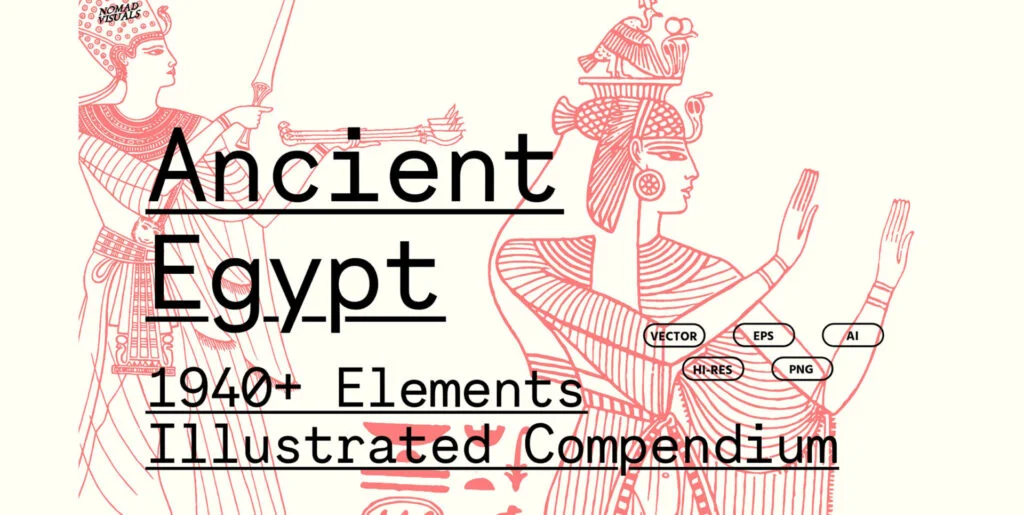Ancient Egypt 1940+ Elements Graphics - Image 2