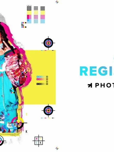 CMYK Registration Photoshop Action Graphics - Image 7