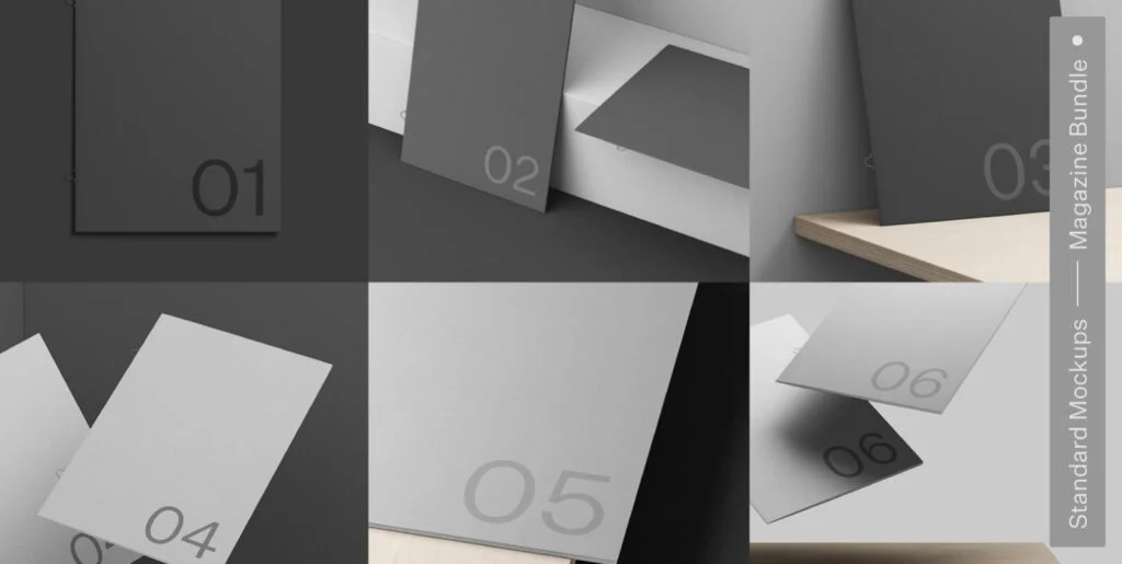 Magazine Standard Mockups Bundle Graphics - Image 2