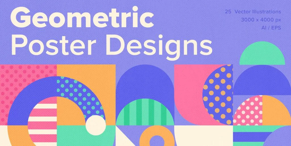 Geometric Poster Designs Graphics - Image 2