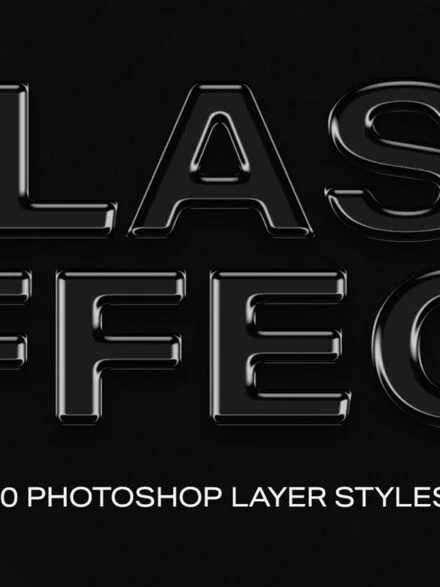 Glass Effect Photoshop Styles Graphics - Image 1