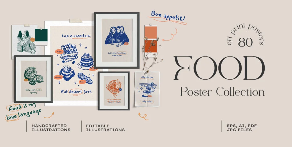 Food and Drinks Posters Graphics - Image 2