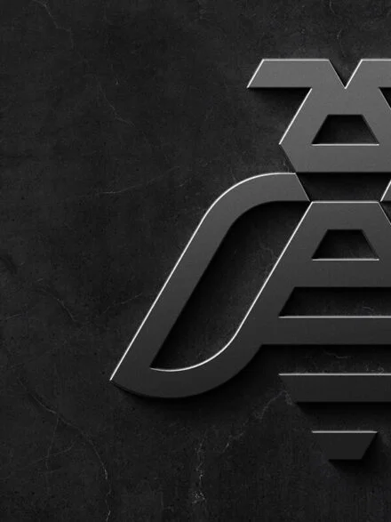 Stainless Sign Logo Mockup Graphics - Image 1