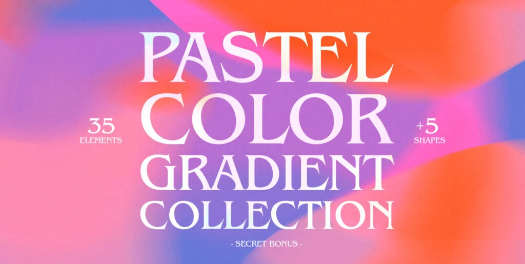 Pastel Color Gradient Collection Graphics - Image 2