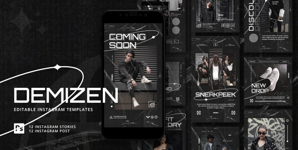 Demizen – Instagram Template Graphics - Image 1