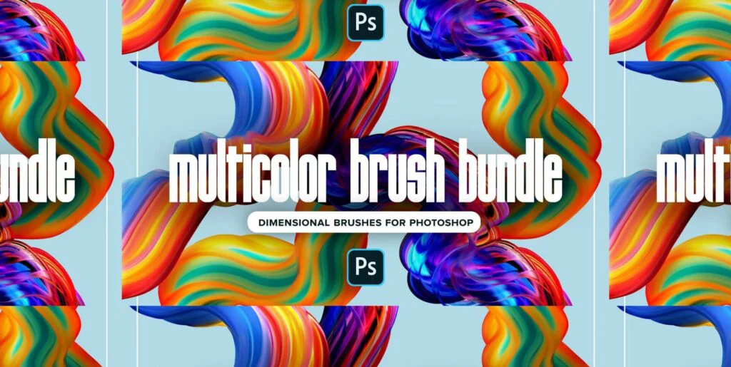 Multicolor Brush Bundle for Photoshop Graphics - Image 1