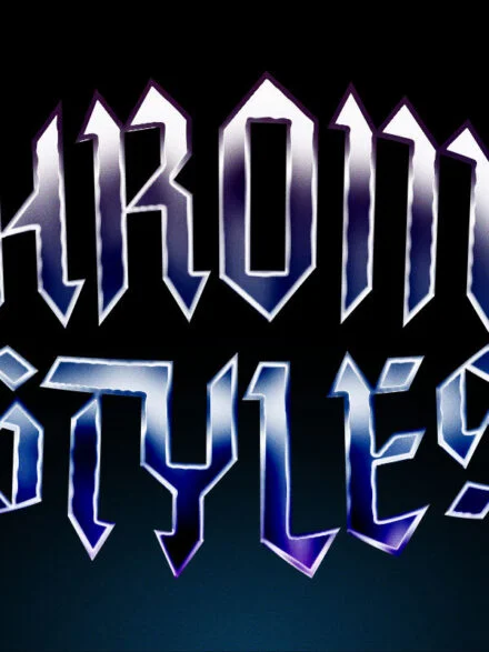 Galactic Chrome Text Style Graphics - Image 9