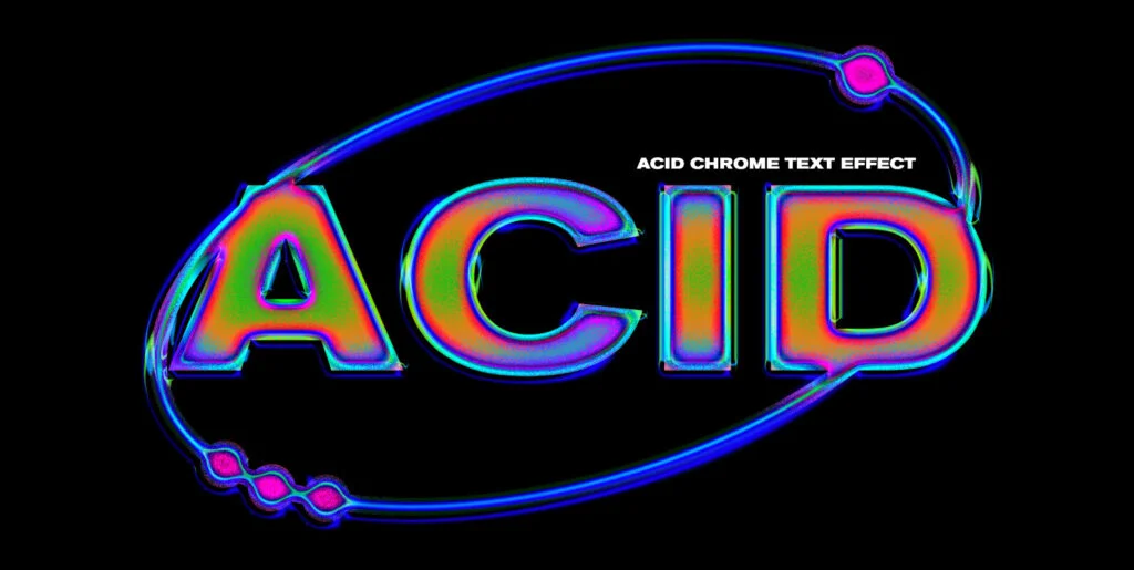 Acid Chrome Effect Graphics - Image 2