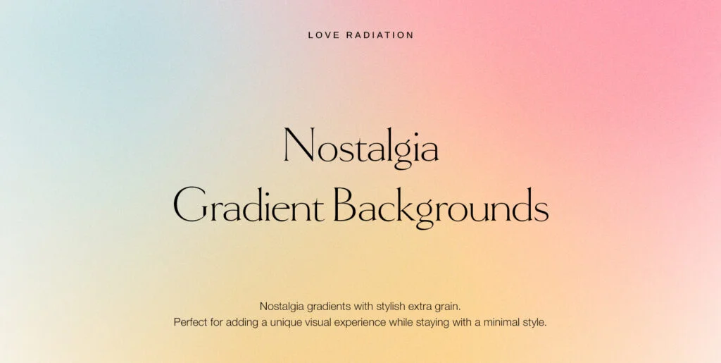 Nostalgia Abstract Pastel Grainy Gradient Backgrounds PSD Graphics - Image 2