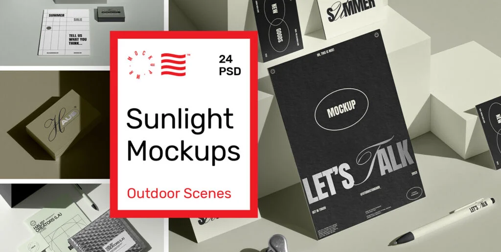 Sunlight Branding Mockups – Outdoor Scenes Graphics - Image 1