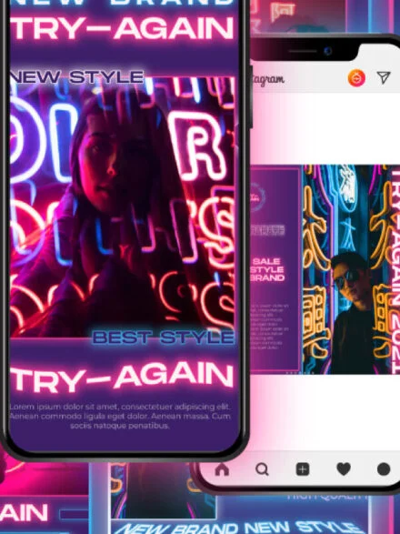 Try-Again Instagram Template Graphics - Image 6