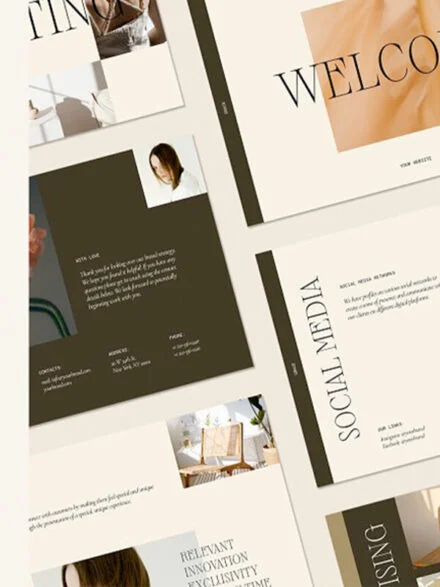 Media Kit Presentation Templates CANVA PS Graphics - Image 1