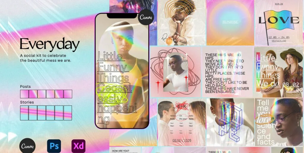 Everyday – Social Kit Instagram + Canva Graphics - Image 2