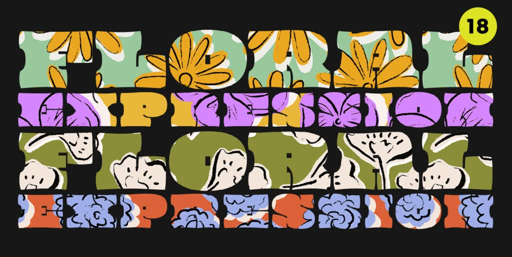 Floral Expression Floral Patterns Graphics - Image 1