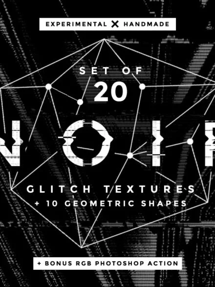 Noir Glitch Textures Graphics - Image 3