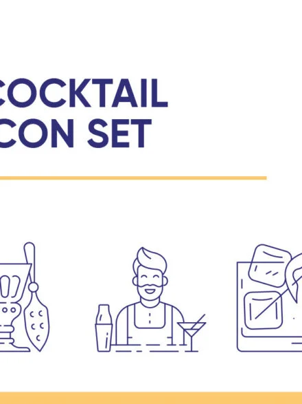 Cocktail Icon Set Graphics - Image 4