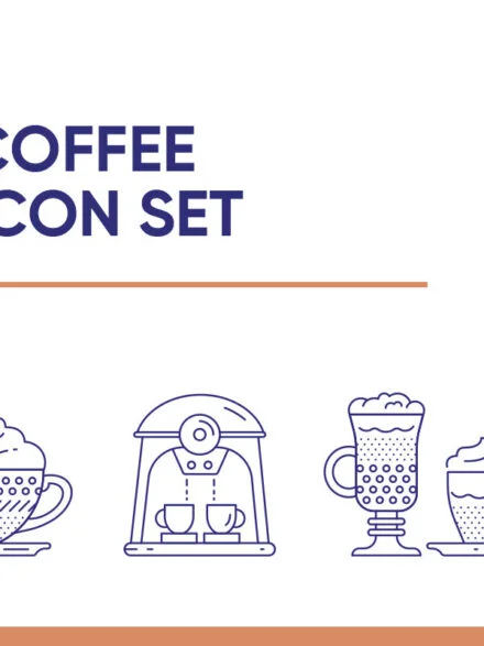 Coffee Icon Set Graphics - Image 1