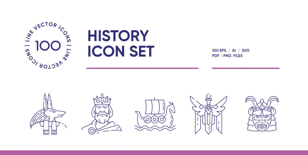 History Icon Set Graphics - Image 3