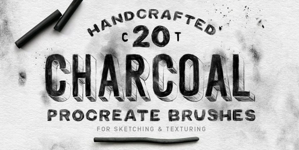 Charcoal Procreate Brushes Graphics - Image 2