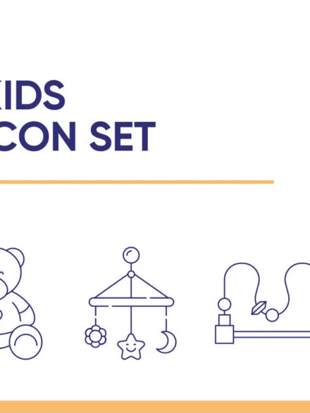 Kids Icon Set Graphics - Image 2