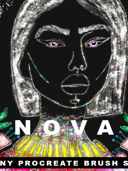 Nova Shiny Glitter Procreate Brushes Graphics - Image 4