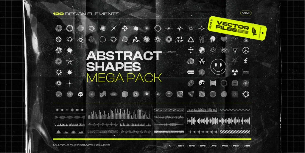 Abstract Shapes MEGA PACK Graphics - Image 2