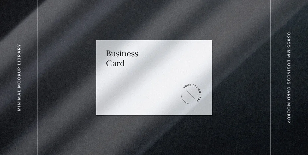 85×55 mm Business Card Mockup Set Graphics - Image 2