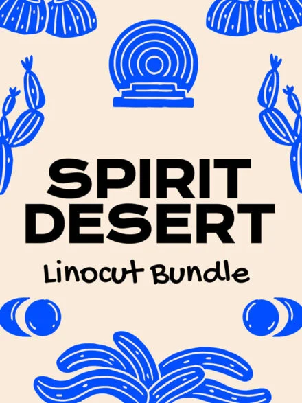 Spirit Desert Linocut Bundle Graphics - Image 10