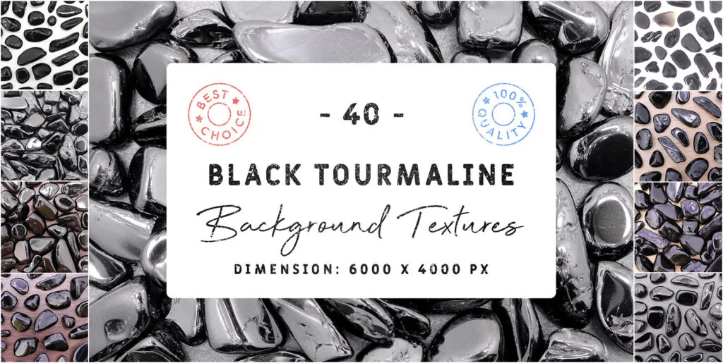 40 Black Tourmaline Background Textures Graphics - Image 2