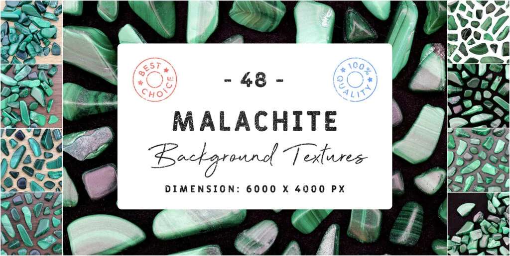 48 Malachite Background Textures Graphics - Image 1