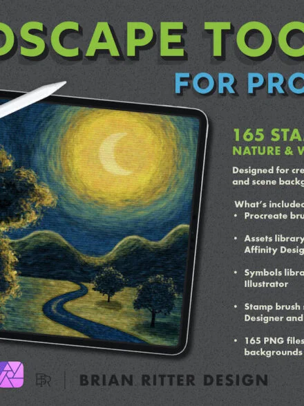 Landscape Toolkit for Procreate Graphics - Image 1