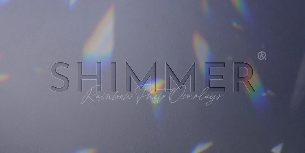 Shimmer Rainbow Photo Overlays Graphics - Image 1