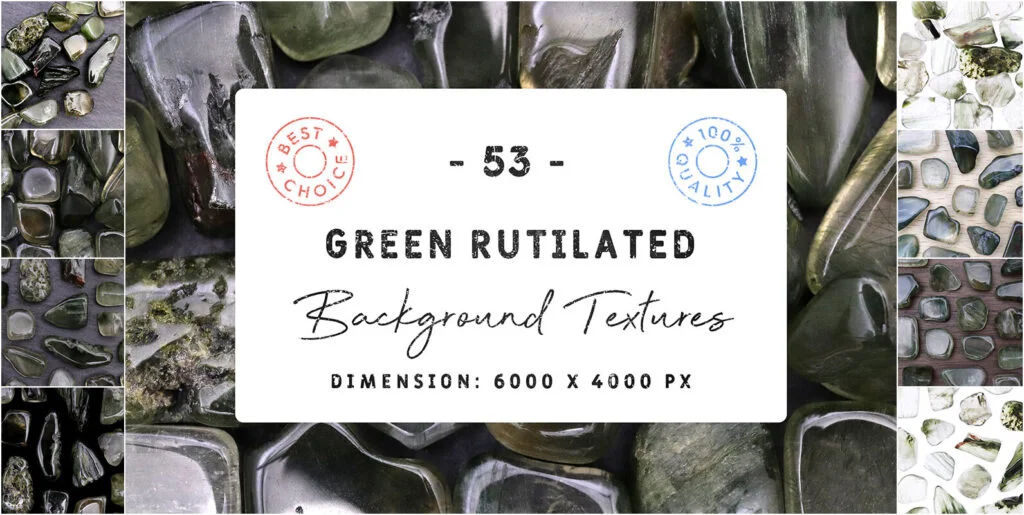 52 Green Rutilated Background Textures Graphics - Image 1