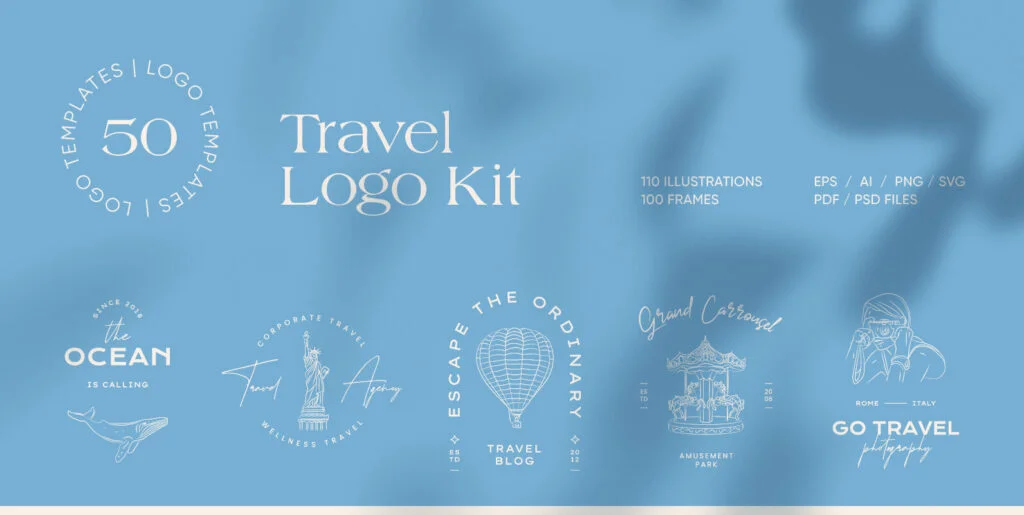 Travel Logo Kit Graphics - Image 2