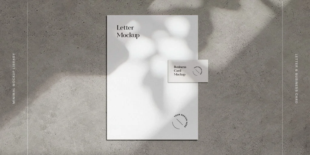 US Letter & Business Card Mockup Graphics - Image 2