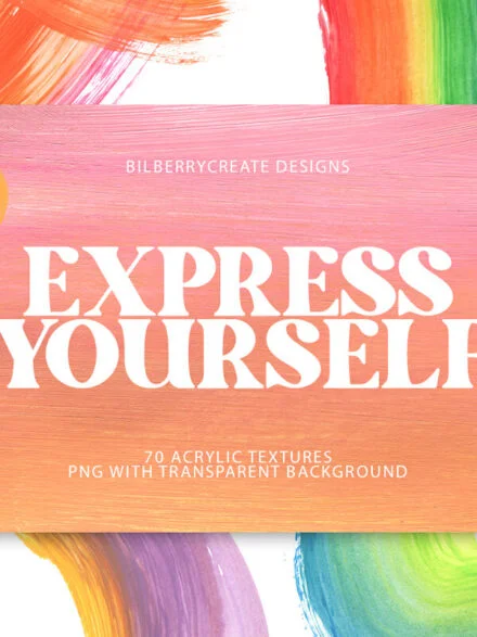 Express Yourself Acrylic Textures Graphics - Image 2