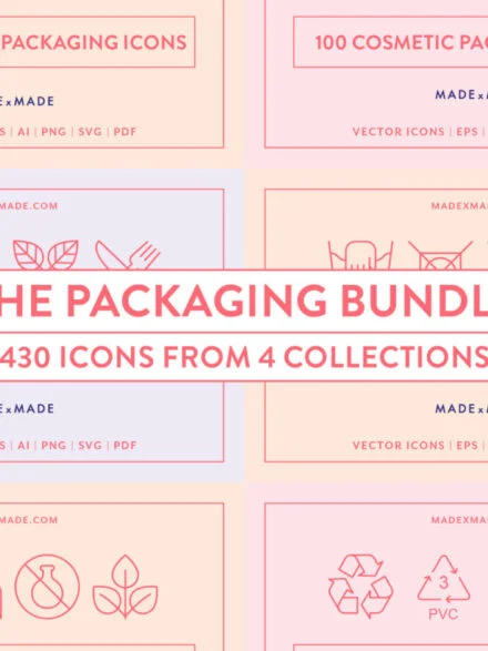 4x Packaging Icons Bundle Graphics - Image 2