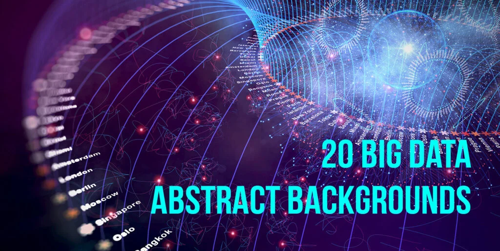 20 Big Data Abstract Backgrounds Graphics - Image 1