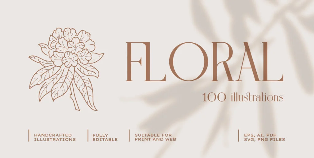 Floral Illustration Set Graphics - Image 1