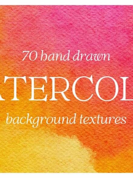 Handdrawn Watercolor Background Textures Graphics - Image 5