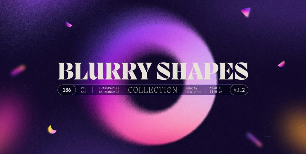 Blurry Gradient Shapes Collection Graphics - Image 1