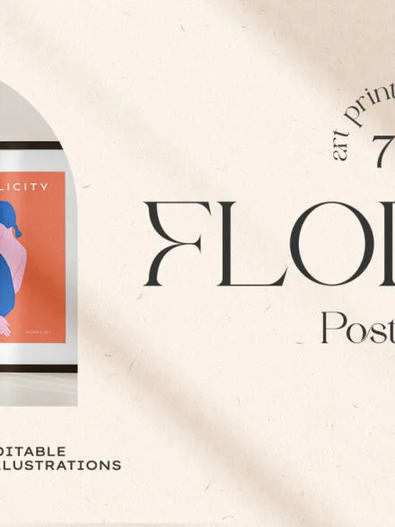 Abstract Floral Poster Collection Graphics - Image 5