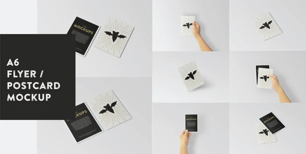A6 Flyer Postcard Mockup Graphics - Image 2